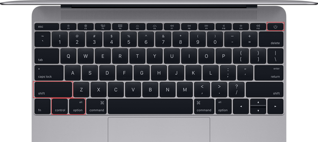 macbook keyboard reset SMC shortcut