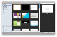 Ekran startowy Microsoft PowerPoint 2011 dla Mac
