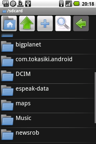 Astro file manager für Android
