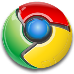 Google Chrome logo.