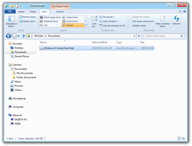 Okno Eksploratora Windows 8