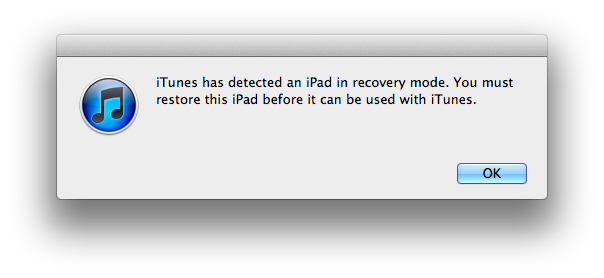 iTunes recovery mode
