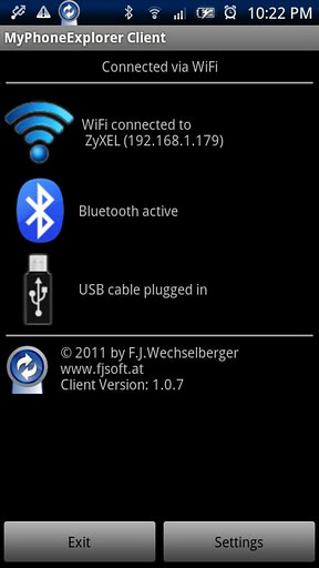 MyPhoneExplorer Client pro Google Android