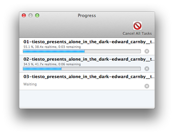 Progreso de X Lossless Decoder