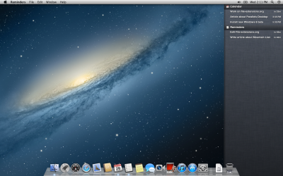 Centrum powiadomień Mac OS X 10.8