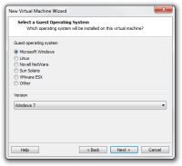 Schritt 3 der Erstellung einer neuen virtuellen Maschine in VMware.