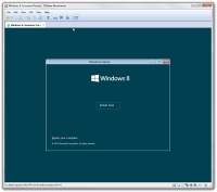 Schritt 2 des Windows 8 Installationsprozesses in der VMware virtuellen Maschine.