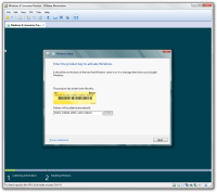 Schritt 3 des Windows 8 Installationsprozesses in der VMware virtuellen Maschine.