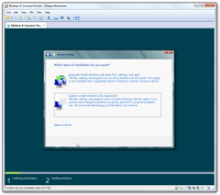 Schritt 5 des Windows 8 Installationsprozesses in der VMware virtuellen Maschine.