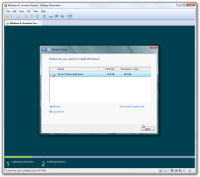 Schritt 6 des Windows 8 Installationsprozesses in der VMware virtuellen Maschine.