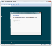 Schritt 8 des Windows 8 Installationsprozesses in der VMware virtuellen Maschine.