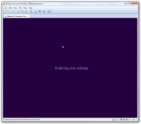 Schritt 7 des finalen Windows 8 Setups in der VMware virtuellen Maschine.