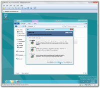 Schritt 4 der VMware Tools Installation.