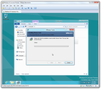 Schritt 6 der VMware Tools Installation.
