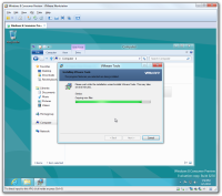 Schritt 7 der VMware Tools Installation.