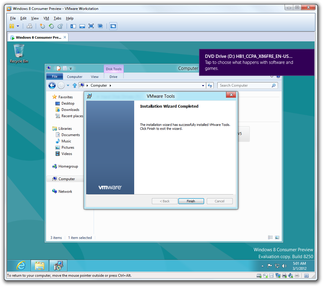 Guide: Install Windows 8 as a virtual machine with VMware - File ...