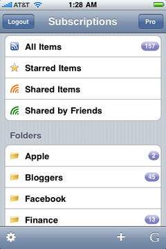 Feeddler RSS Free für iPhone