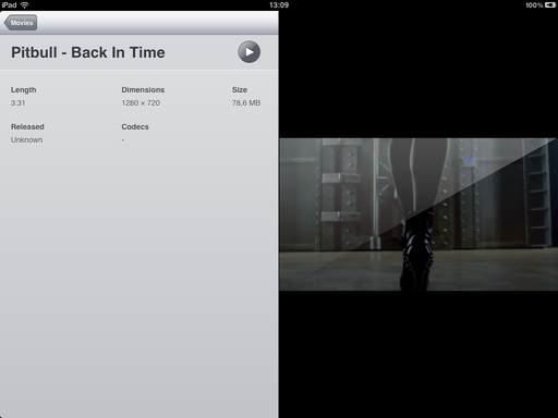 Aplikacja Apple iPad Videos
