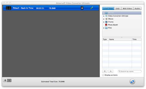 Zaimportowany film Video Converter Ultimate