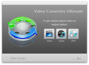 Opcje powitalne Video Converter Ultimate dla Mac