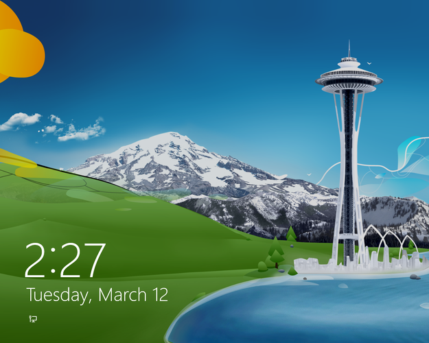 Windows 8 Lock Screen