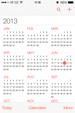 App Calendario iOS 7