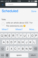 App Promemoria iOS 7