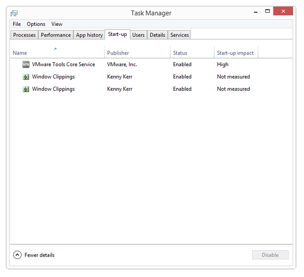 Wie man Start-up mit Task-Manager verwaltet