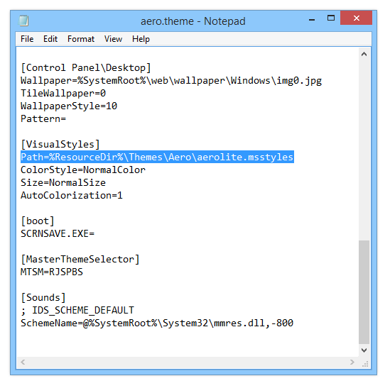 Windows 8 aerolite style