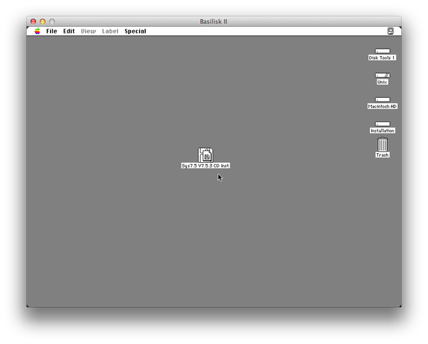 Mac OS 7 installation file
