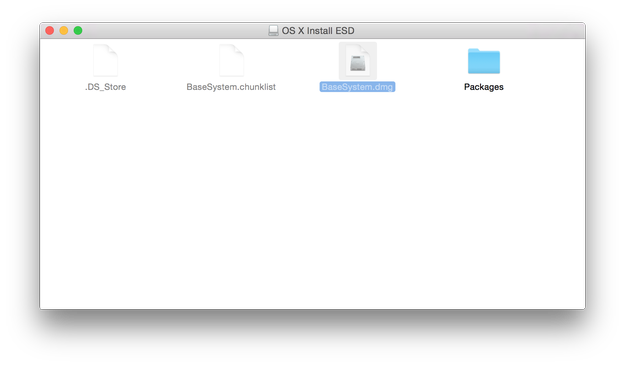 Yosemite installation base file