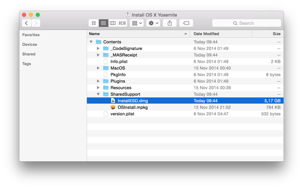 Install ESD file
