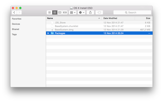 Packages folder