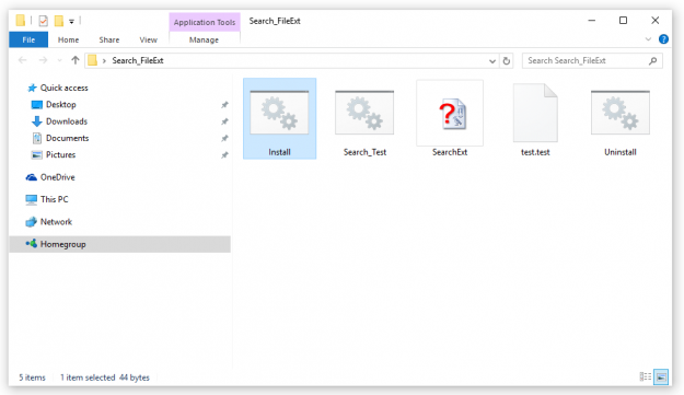 Instalasi alat Search Extension untuk Windows