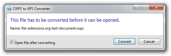 XpsConvert di Windows 7