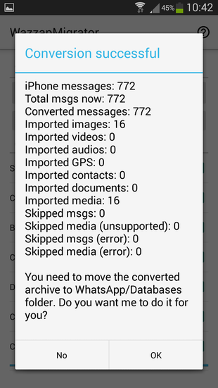 WazzapMigrator terminado