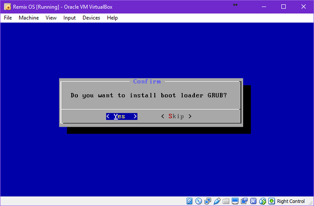 Installa GRUB per Remix OS