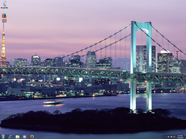 Zastosowana tapeta Windows 10 na Windows 7