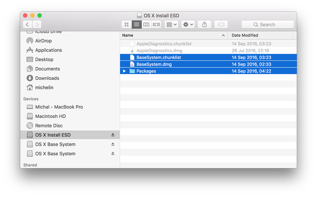 Finder salin paket instalasi