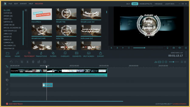 Wondershare Filmora editor