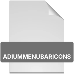 Ikona adiummenubaricons