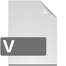 v icon